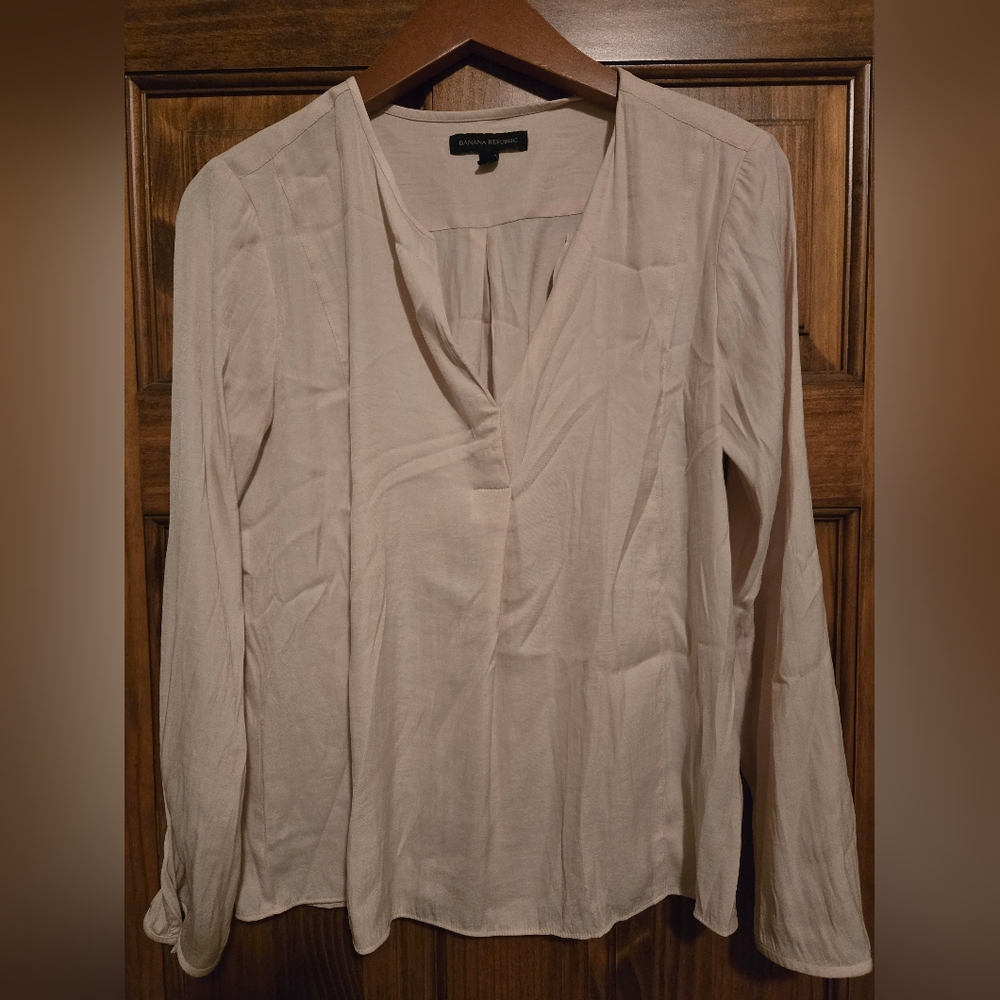 Banana Republic Light Tan Blouse